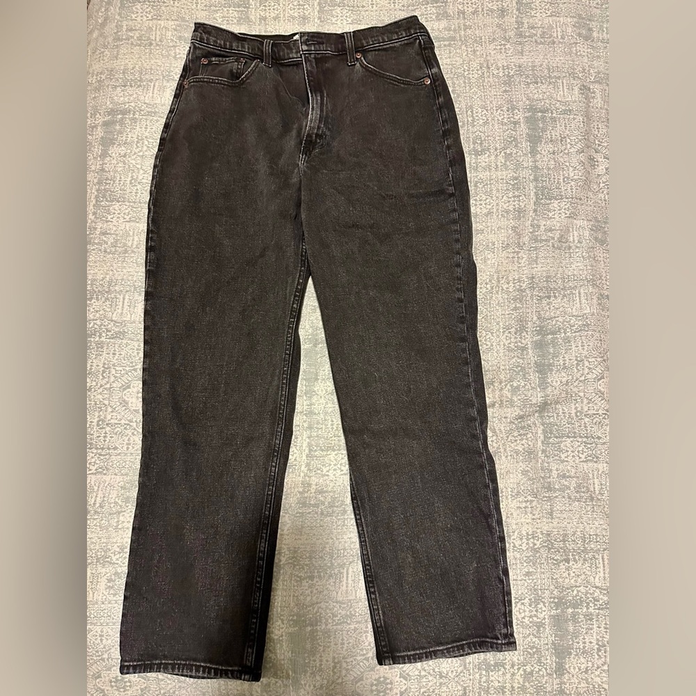 Abercrombie ultra high rise ankle straight jeans (curve love)